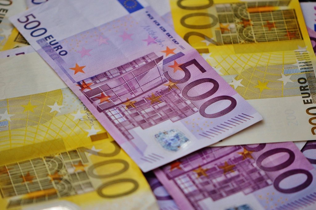 Eurobiljetten van 200 en 500 euro