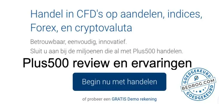 Plus500 aanmeld button