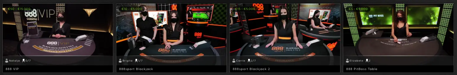 blackjack 888casino