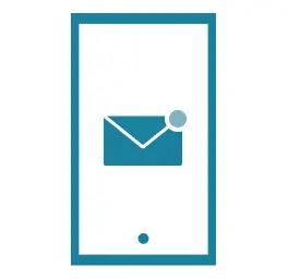 Nieuwe e-mail op telefoon