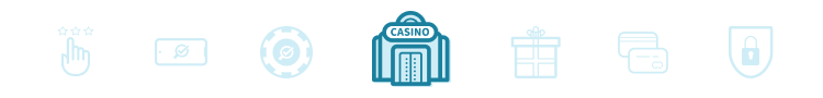 Banner met afbeelding van een casino, cadeau, chip, etc.