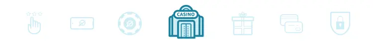 Banner met afbeelding van een casino, cadeau, chip, etc.